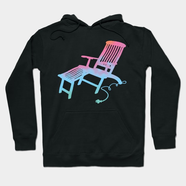 electric deckchair Hoodie by BrownWoodRobot